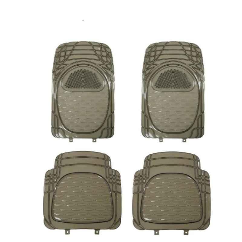 Kozdiko Rubber & PVC 6204 Smoke Car Foot Mat Set for Audi A6