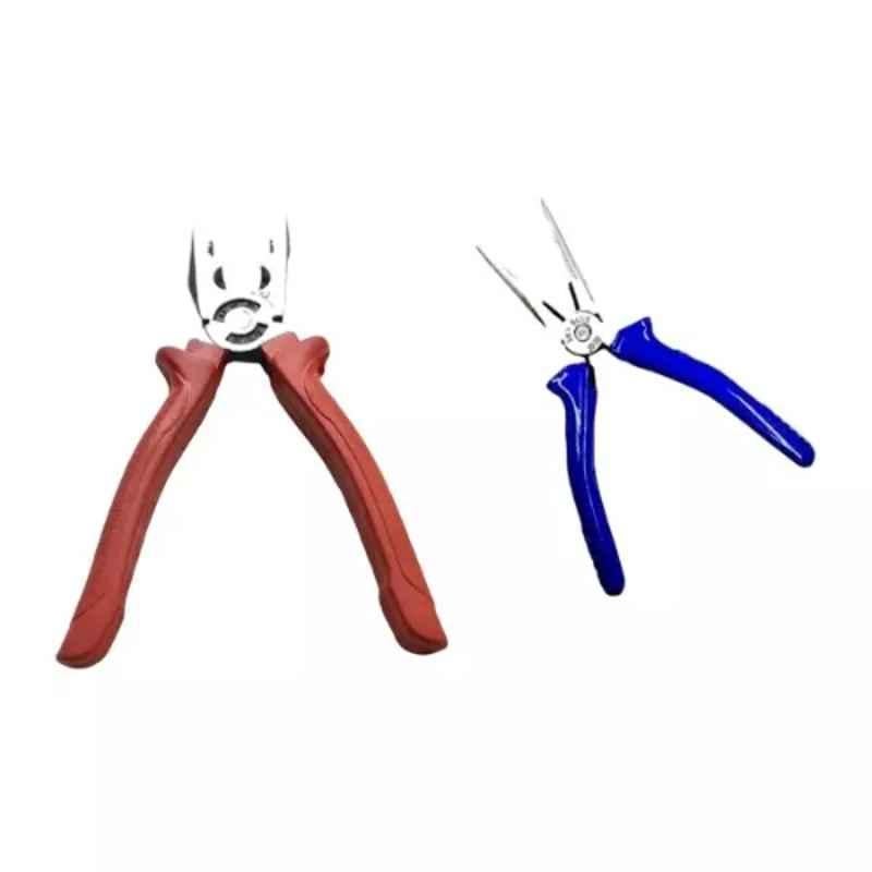 Sky Blue 2 Pcs 7.8 inch Lineman Plier Combo, SBE_PLIER_COMBO_MOD_01156