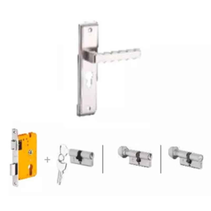 Dorset Kaira HL KAI 8 inch Zinc PT Finish Lock Set with Both 70mm Side Key Cylinder (Pack of 2)