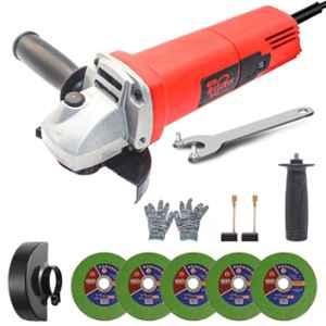 HPD 850W 11000rpm 4 inch Copper Red Angle Grinder with 5 Blades, 801