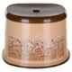 Nayasa Funk 3 Pcs 18L Plastic Brown Square Bucket, 1.5L Mug & Stool Set