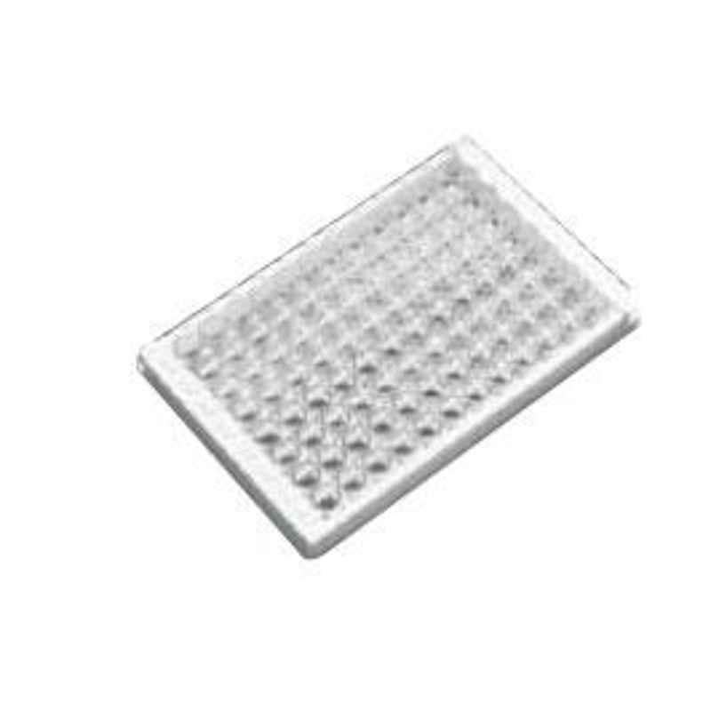 Axiva Transparent PS 96 Flat Wells Micro Test Plate, 655101 S (Pack of 50)