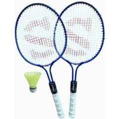 STYRKR Royal Blue Junior Phantom 2 Pcs Multicolour Badminton with 1 Shuttlecock Badminton Kit