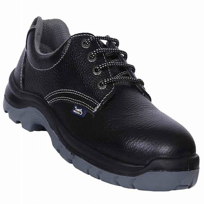 Allen Cooper AC-1419 Black Antistatic Steel Toe Work Safety Shoes, Size: 9