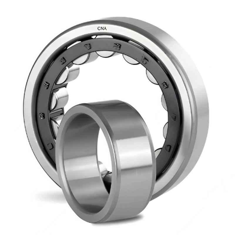 CNA NJ 210 A Chrome Steel Single Row Cylindrical Roller Bearing, 50x90x20mm (Pack of 2)