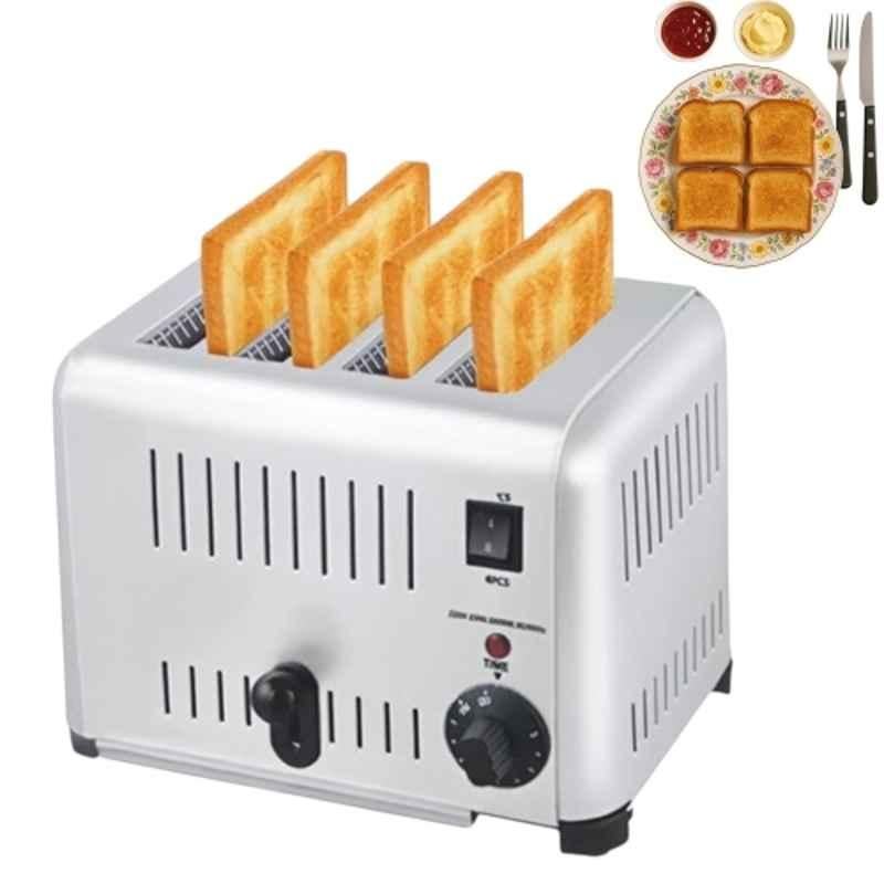 Khushi Udyog 4 Slice Stainless Steel Silver Bread Toaster