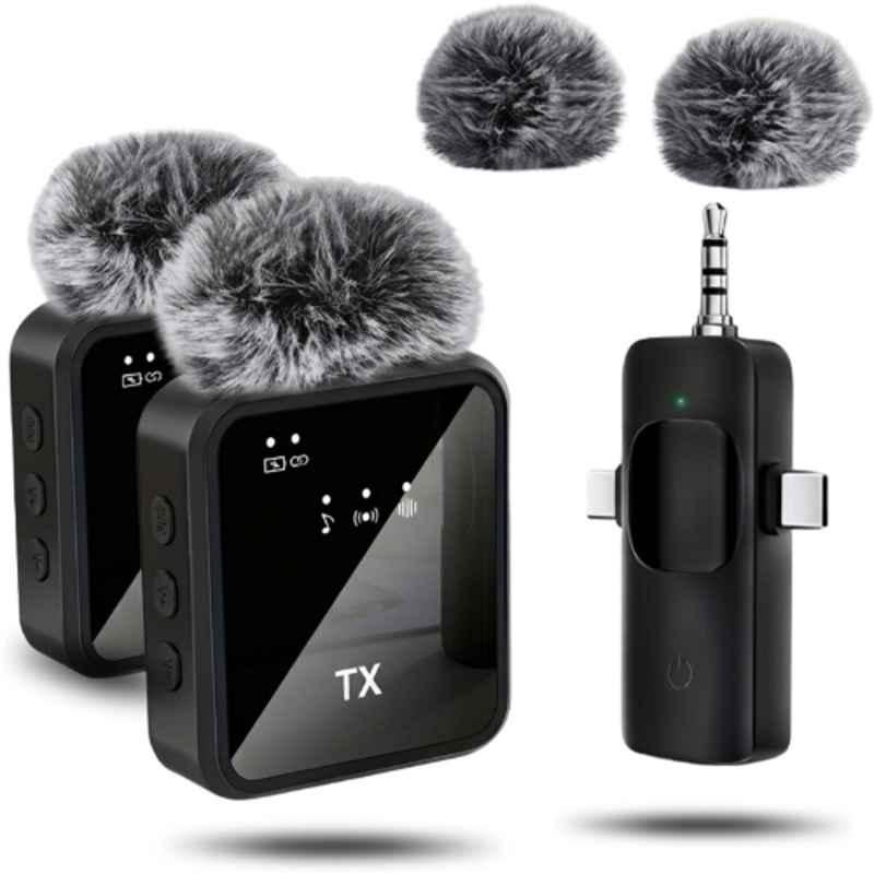 OneXsale TX Black Plug & Play USB-C Wireless Coller Mic