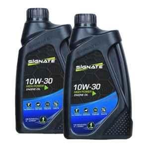 Signate 10W-30 1 Litre High Performance Engine Oil for All 4 Stroke Bikes (Pack of 2)