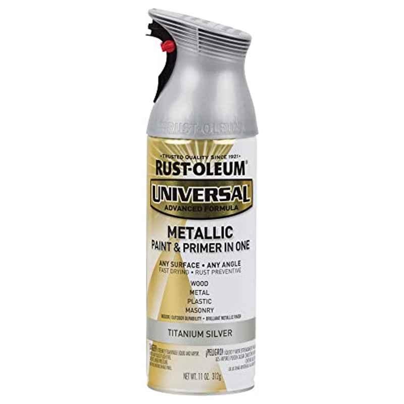 Rust-Oleum Universal 11oz Titanium Silver 245220 Paint & Primer Spray