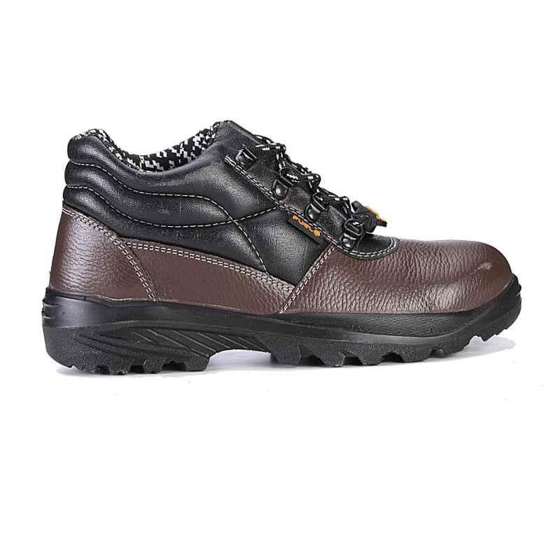 Fuel Impetus H/C Brown Leather Steel Toe Safety Shoes, 619-0103, Size: 9