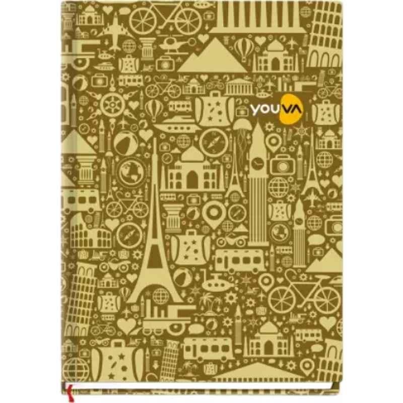 Navneet Youva Jumbo A5 384 Pages Case Bound Single Line Notebooks, 23980