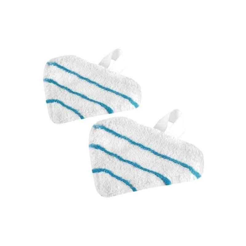 Black & Decker Fabric White & Blue Deluxe Mop Pad, FSMP30-XJ (Pack of 2)