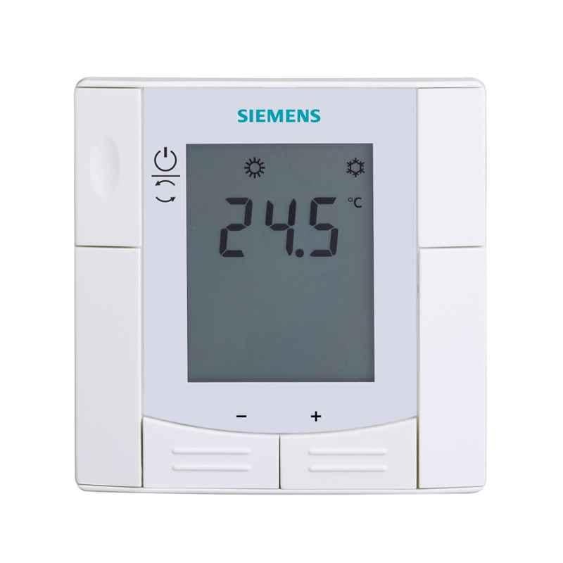 Siemens 6VA IP30 Flush-Mount Room Thermostat For Rectangular Conduit Box with Lcd, RDU340
