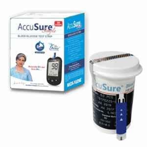 AccuSure Simple Glucometer 50 Pcs Test Strips