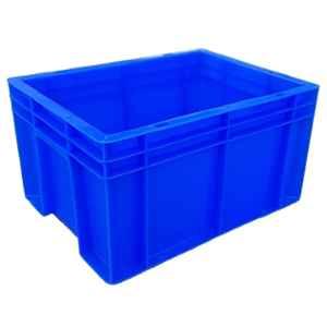 Singhal 40x30x22cm Plastic Blue Multipurpose Portable Storage Crate