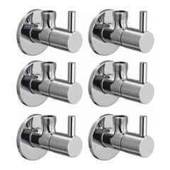 Fastgear Turbo Stainless Steel Silver Chrome Finish Bib Tap, FG1108 (Pack of 6)