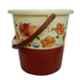 Joyo 2 Pcs 25L Plastic Brown Bucket & 1500ml Matching Mug Set