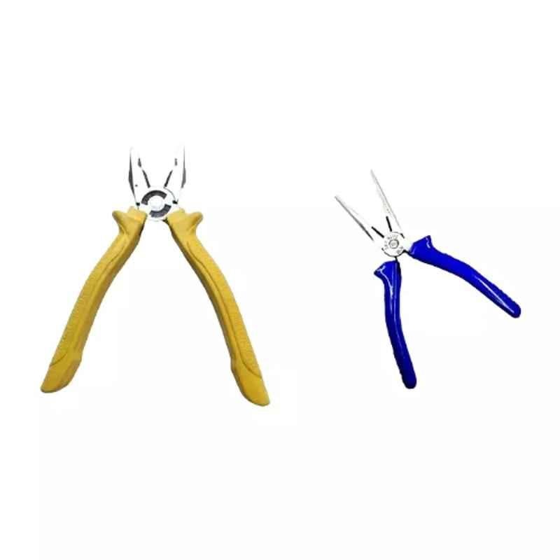 Sky Blue 2 Pcs 7.8 inch Lineman Plier Combo, SBE_PLIER_COMBO_MOD_01745