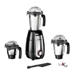 Bosch TrueMixx Style 750W Black Mixer Grinder with 3 Jars, MGM6632MIN