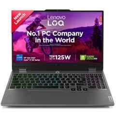 Lenovo LOQ 15IRX9 Luna Grey Laptop with 13th Gen/Intel Core i7-13650HX/16GB/512GB SSD/Win 11 Home & 15.6 inch FHD Display, 83DV018PIN
