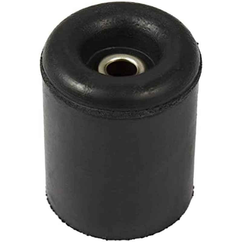 Abbasali 40mm Rubber Black Door Stopper (Pack Of 2)