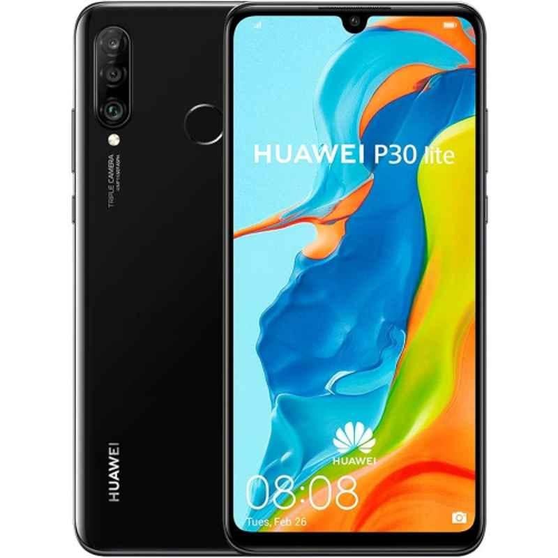 Huawei P30 Lite 6.15 inch 6GB/128GB Midnight Black 4G Smartphone, MARLX1A-P30LITEMDBLK-128GB-6GB