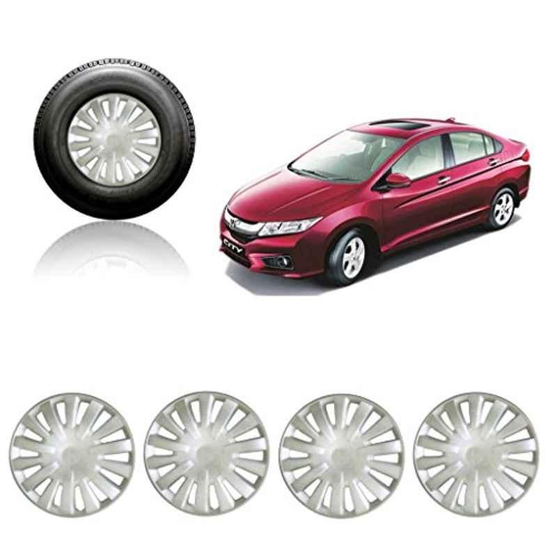 Auto Pearl 4 Pcs 15 inch Full Caps Wheel Cover Set for Honda City i-VTEC
