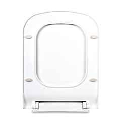 Elegant Casa A-10 44x34cm Polypropylene White Rectangular Toilet Seat Cover