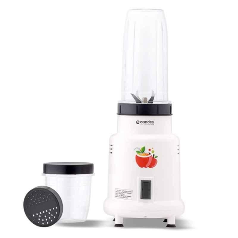 Candes Hector 400W 22000rpm ABS White Nutri Blender with 2 Unbreakable Jars, HectorNB1CC
