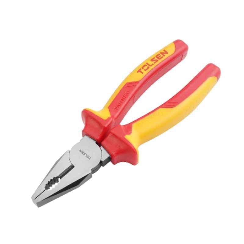 Tolsen 180 mm CrV Steel Insulated Combination Pliers, V16007