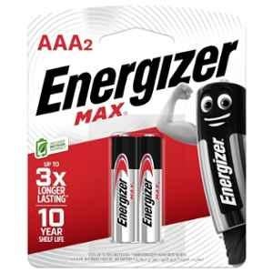 Energizer Max 1.5V Alkaline Battery Cell, 3076BR (Pack of 2)