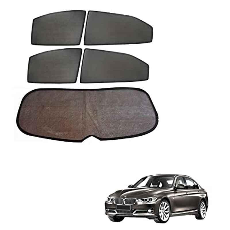Kozdiko 5 Pcs Mesh Black Fixed Window & Rear Sun Shades Set for BMW 3 Series