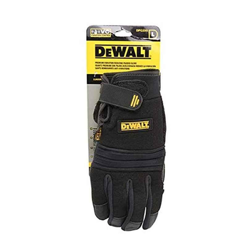 Dewalt Toughtanned Vibration Absorption Gloves Dpg250L-Black