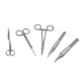 Forgesy 5 Pcs Scissors Clamp Haemostats Needle Holders Lacreamon Set, SUNX44