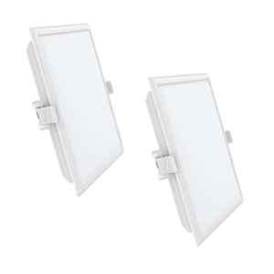Fybros Cube 15W Polycarbonate Warm White Square Sleek LED Panel Light, FLS5174B (Pack of 2)