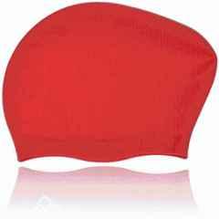 Matrica Red Extra Large Bathing & Swimming Pool Caps for Ladies, Size: Free