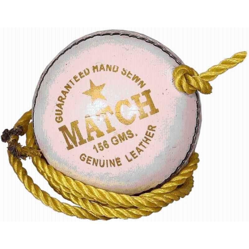 QUIT-X 7.62cm Leather Standard White Authentic Impact Hanging & Knocking Cricket Ball