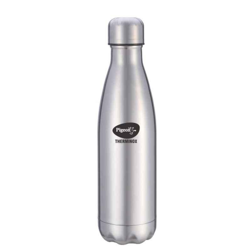 Pigeon Aqua Therminox 500ml Stainless Steel Silver Vacuum Insulated Water Bottle with Inside Copper Coating by Stovekraft, 12981
