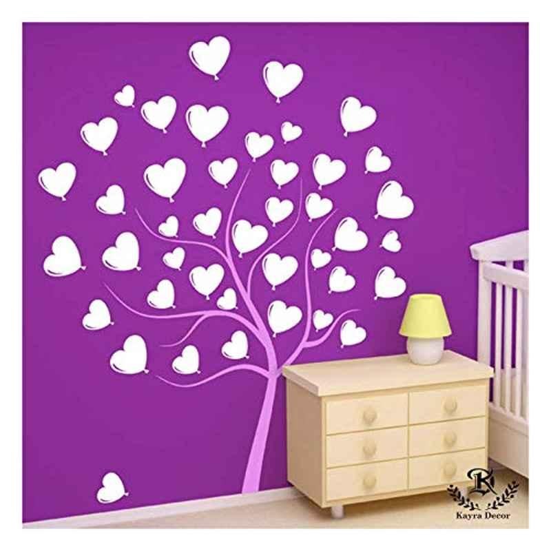 Kayra Decor 48x36 inch PVC Tree of Hearts Wall Design Stencil, KHSNT405