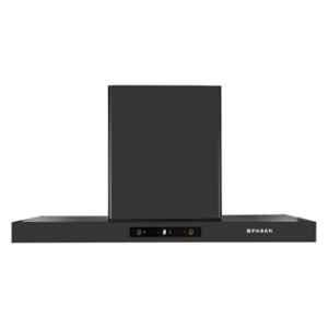 Faber Atlas 1350m3/hr 90cm Black Heat Autoclean Wall Mounting Chimney, 325.0758.084