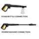 Cheston 1600W 220V Yellow Portable High Pressure Washer with Hose Pipe