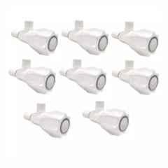 Fastgear Plastic White Chrome Finish Angle Valve, FG2378 (Pack of 8)