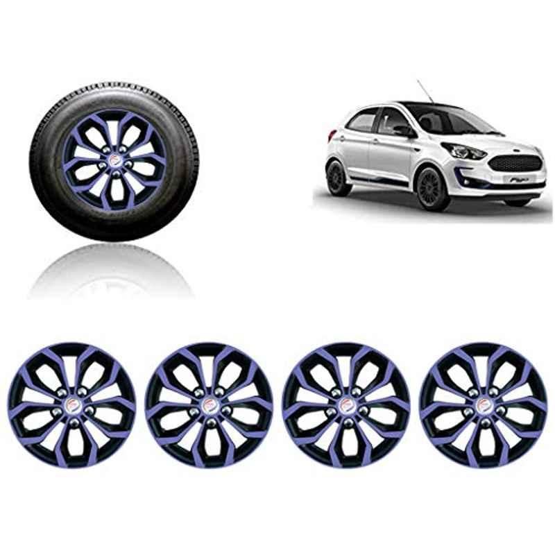 Auto Pearl 4 Pcs 14 inch ABS Violet & Black Car Wheel Cover Set for Ford Figo 2019