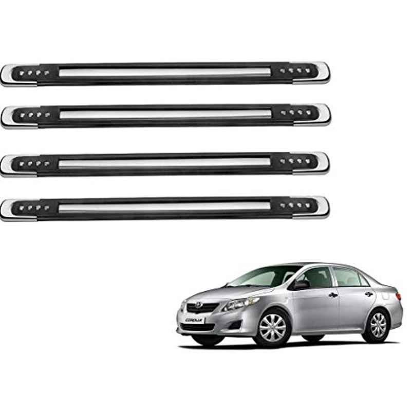 Kozdiko 4 Pcs Designer Black Bumper Protector Set for Toyota Corolla, Koz-66143