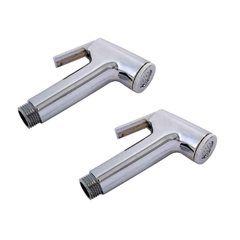 Torofy Small County ABS Chrome Finish Silver Health Faucet Gun (Pack of 2)