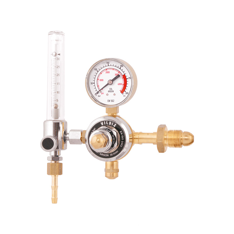 Yildiz Star 230-30 lpm Argon & Mixed Gas Pressure Regulator with Flow Meter, 5440F30