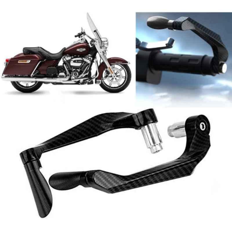 Auto Pearl 2 Pcs Aluminium Carbon Black Brake Clutch Lever Set for Harley Davidson Road King