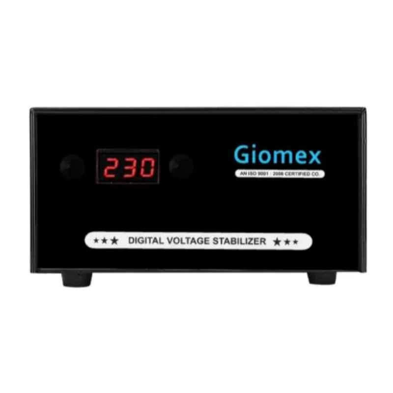 Giomex GMX1KV-AL 150-280V Black Digital Voltage Stabilizer for Refrigerator & Washing Machine