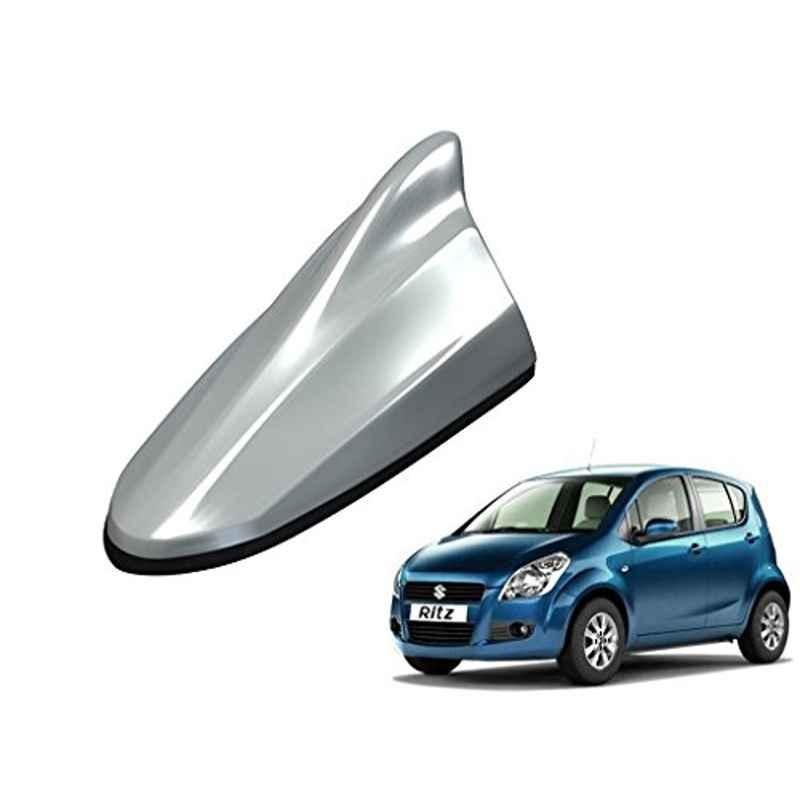 Kozdiko Silver Shark Fin Signal Receiver Antenna for Maruti Ritz