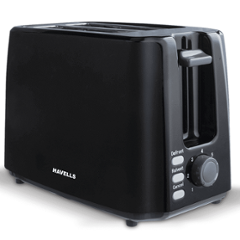 Havells Crisp Plus 700W 2 Slice Black Pop Up Toaster, GHCPTCJK075 (Pack of 3)
